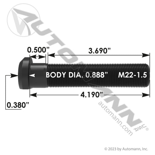 201.6257 - Wheel Stud (10B)