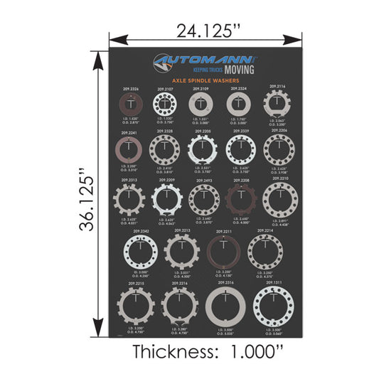 209.ASW17K - Axle Spindle Washer Assortment
