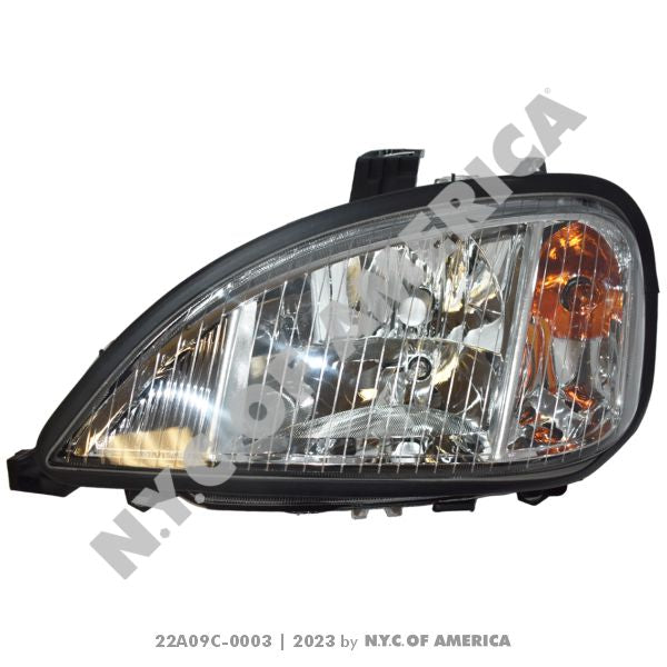22A09C-0003 HEADLAMP FREIGHTLINER COLUMBIA (CRYSTAL) LEFT(8E)