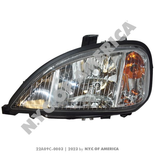 22A09C-0003 HEADLAMP FREIGHTLINER COLUMBIA (CRYSTAL) LEFT(8E)