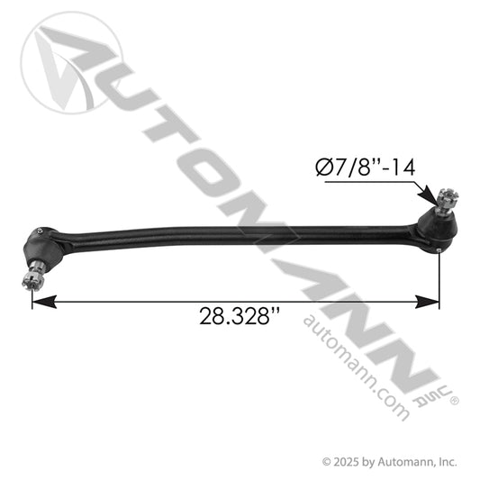 463.DS5908B - Drag Link 28.375in C to C Kenworth (12C)