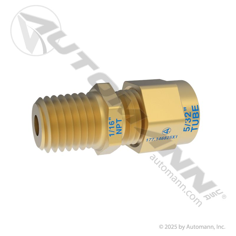 177.146825X1 - Male Connector-DOT 5/32IN x 1/16NPT (T5)