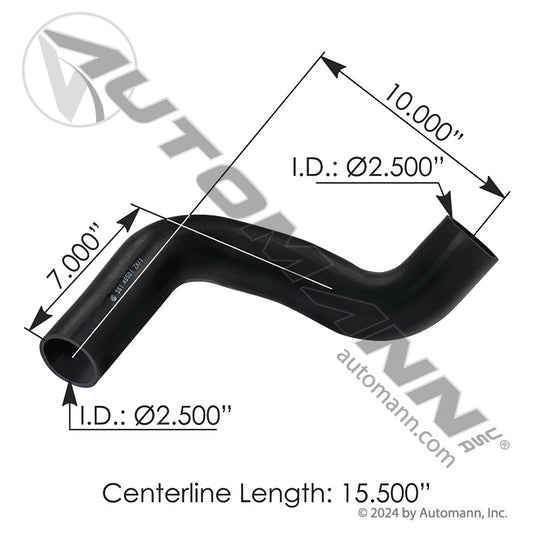 561.46501 - Upper Radiator Hose Freightliner 2.5" ID (5E)