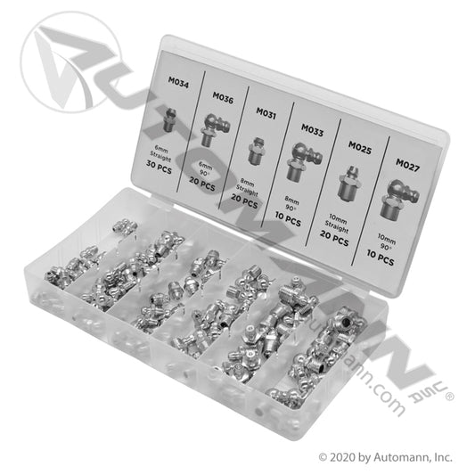 562.HK110MG - Grease Fitting Asst Kit Metric 110pc