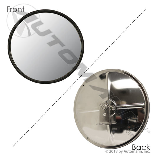 563.9004 - Convex Mirror w/L Bracket 8.5in S.Steel(ESPEJO REDONDO 8") (13C)