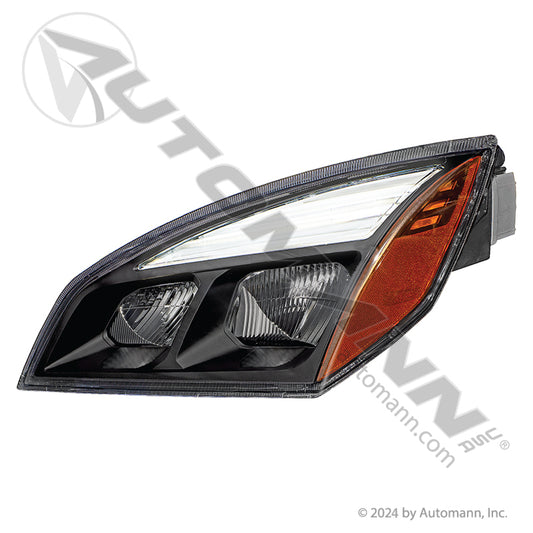 564.46001LM - Headlamp LH Black LED Freightliner P4 (8B)
