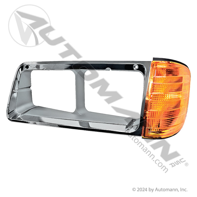 564.46045 - Bezel w/Signal Lamp Chrome Freightliner LH (9E)