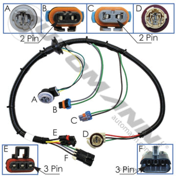564.46069 - Headlamp Wire Harness Freightliner (BACK)