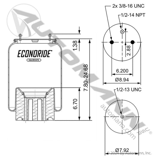 566.ER5470 - Econoride Air Spring Rolling Lobe (10E)