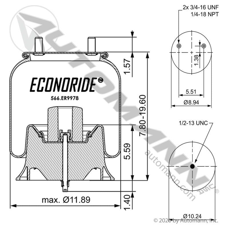 566.ER9978 - Econoride Air Spring Rolling Lobe