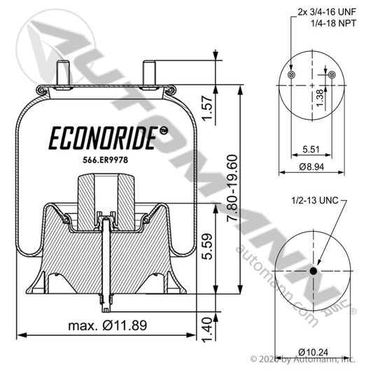 566.ER9978 - Econoride Air Spring Rolling Lobe