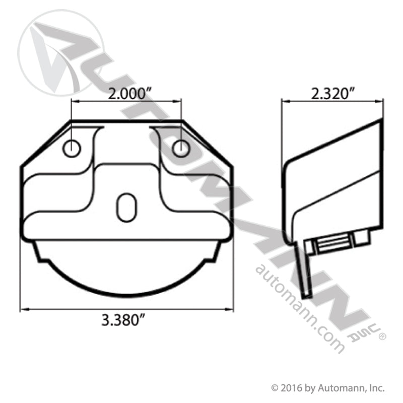 571.BK15LG - Bracket License Lamp
