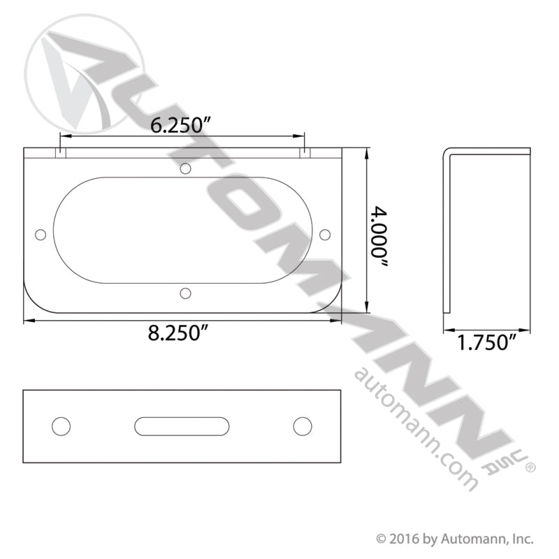 571.BK60 - Light Bracket 6in Oval