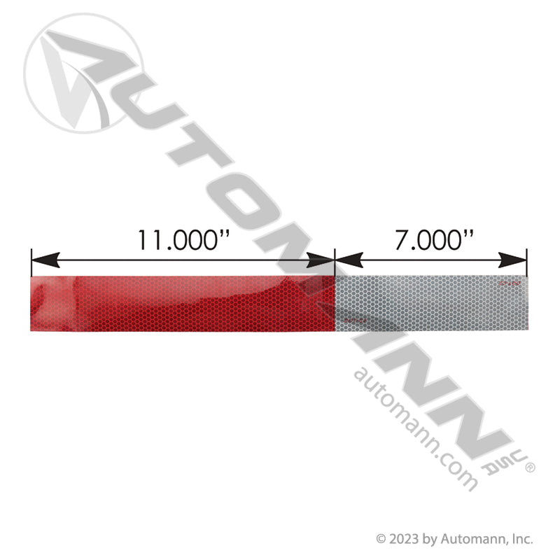 571.CT05117 - 18in Red/White 150ft 7yr Pre-Cut Roll *SELL PER FEET*