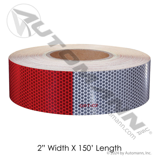 571.CT05166 - REFLECTIVE TAPE 12in Red/White 150ft (CINTA REFLECTANTE)
