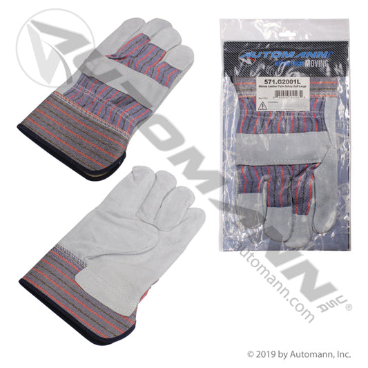 571.G2001L - Gloves Leather Palm Safety Cuff Large (T1)