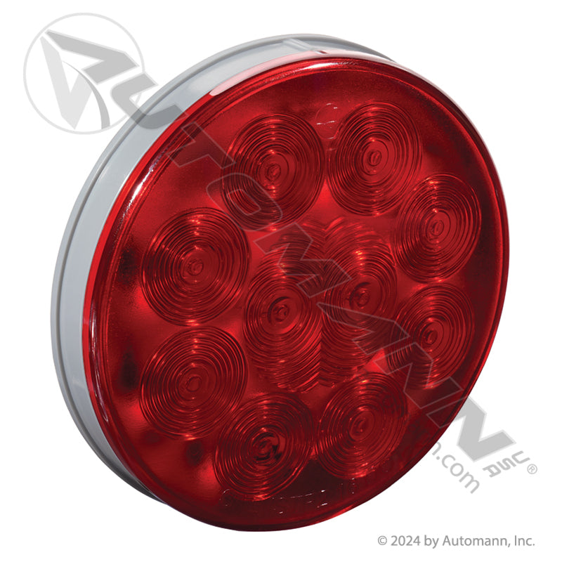 571.LD405R10 - LED S/T/T Light 4in Red Male 3P (ECOSHIELD TRAILER)