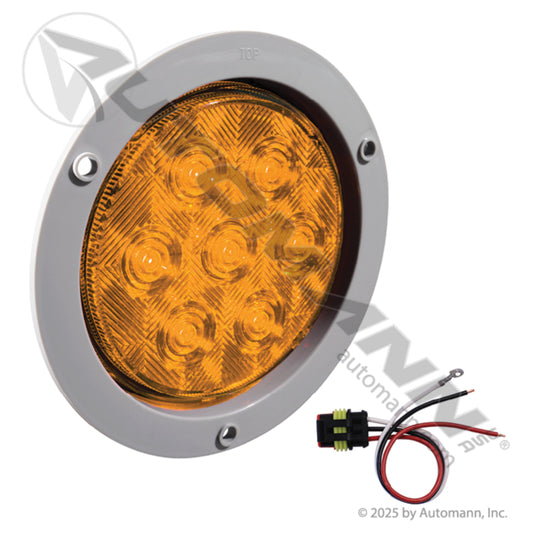 571.LD44A7GF-K - F/P/T Light LED 4in Amber Kit (T1/8A)