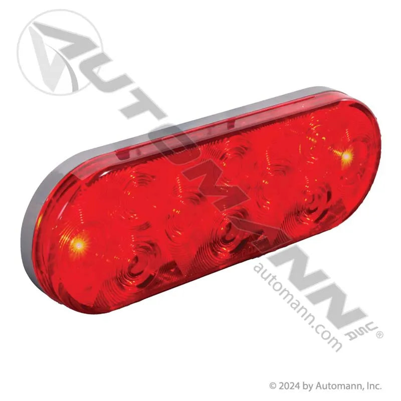 Red 6" Inch Oval LED Trailer Stop/Turn/Tail (S/T/T)