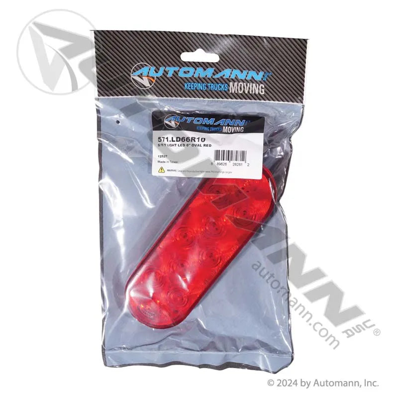 Red 6" Inch Oval LED Trailer Stop/Turn/Tail (S/T/T)
