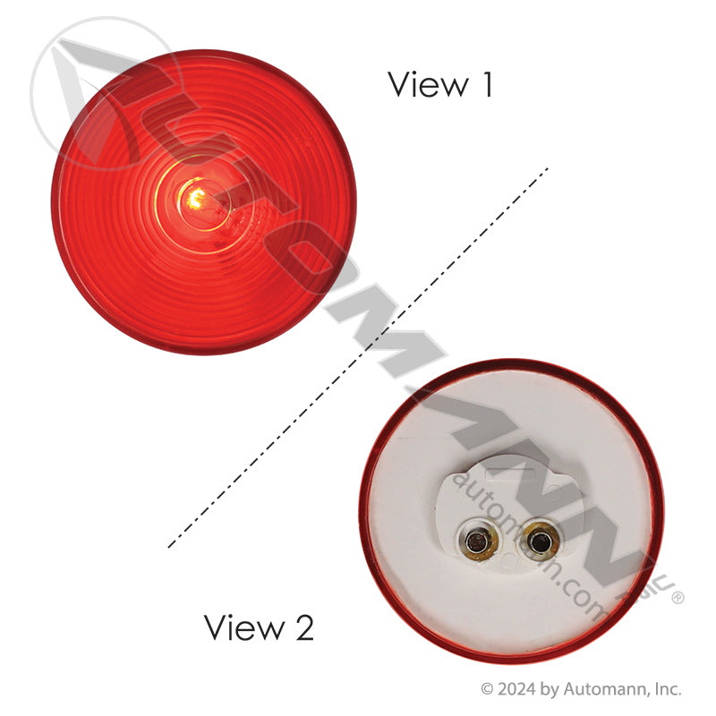 571.LG10R - Marker Light 2-1/2in Red (8A)