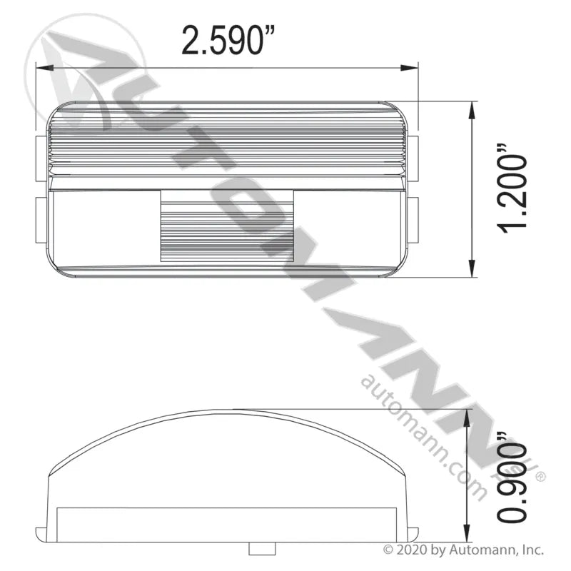 571.LG151L - 1 in. X 2-1/2 in. Incandescent Light (11B)