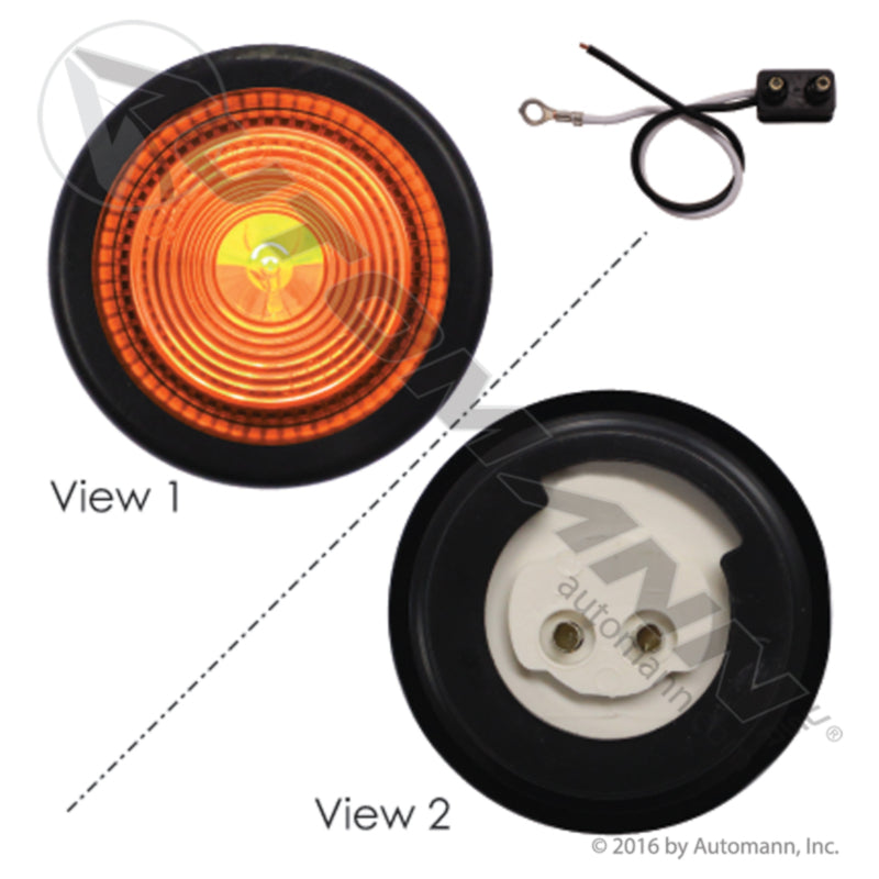 571.LG30A-K - Marker Light Kit 2in Amber (8B)