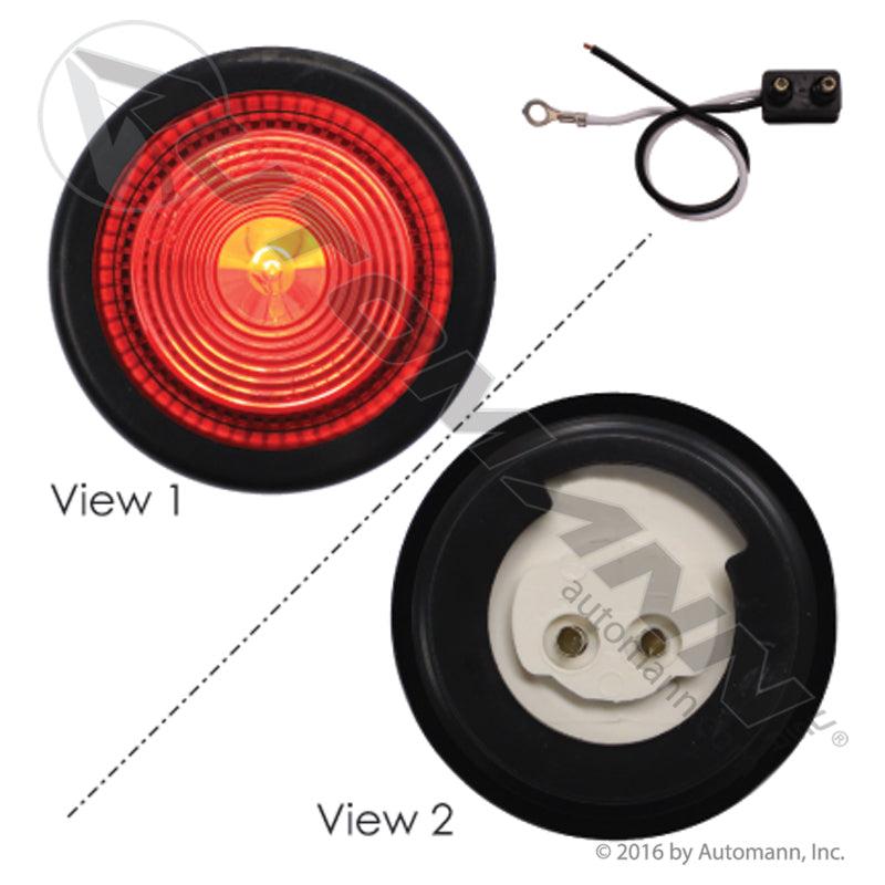571.LG30R-K - Marker Light Kit 2in Red (8B)