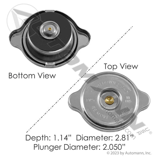 572.2014 - Radiator Cap 10LB(TAPA DE RADIADOR) 12C