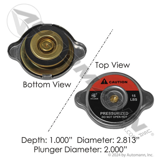 572.2026 - Radiator Cap 15LB (12C)
