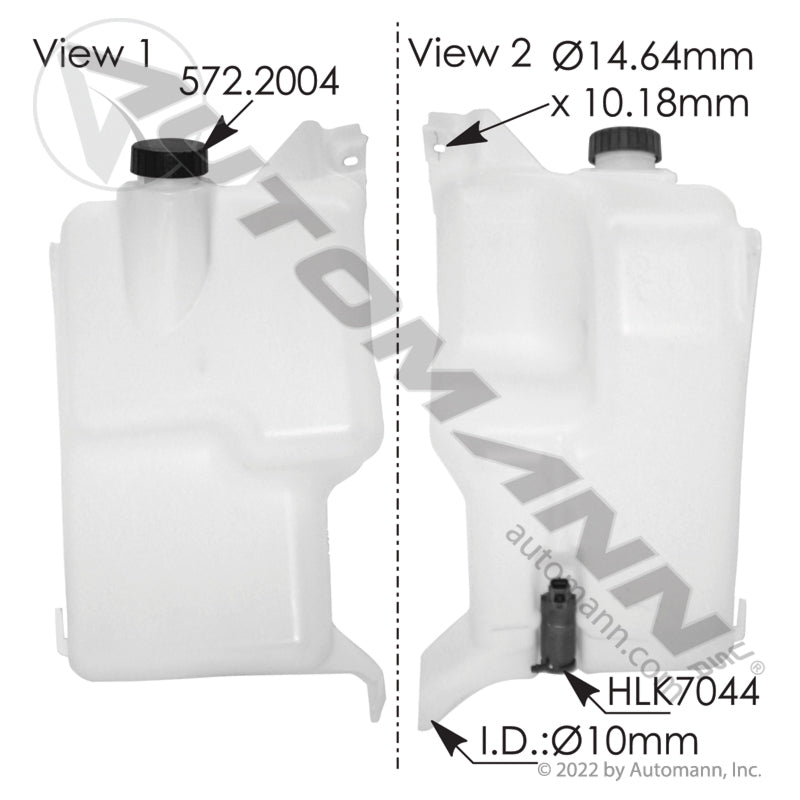 575.10117 - Washer Fluid Reservoir Freightliner (11D)