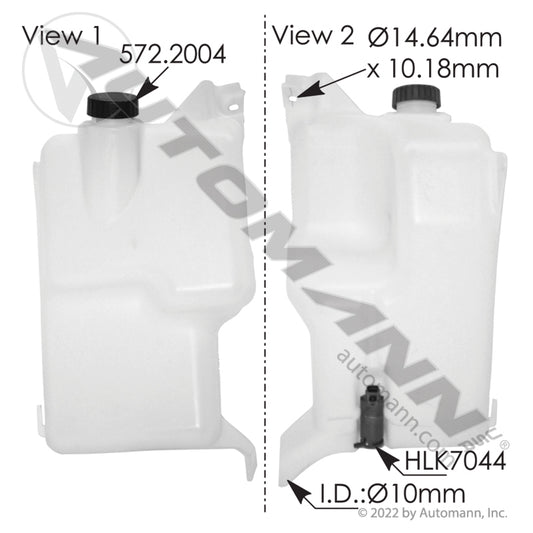 575.10117 - Washer Fluid Reservoir Freightliner (11D)