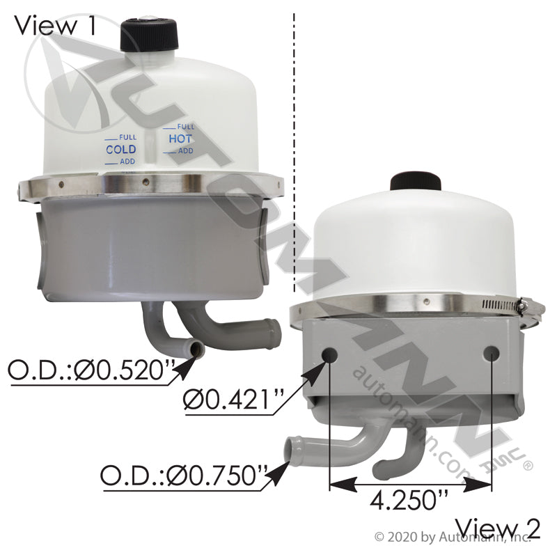 575.1078 - Power Steering Reservoir Freightliner (8B)