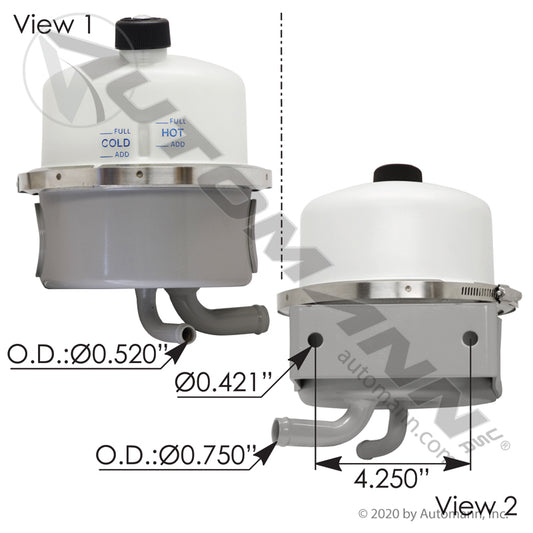 575.1078 - Power Steering Reservoir Freightliner (8B)