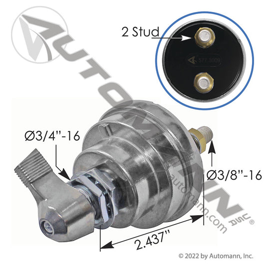 577.3009 - Master Disconnect Switch On-Off (CUCHILLA) (FRONT)