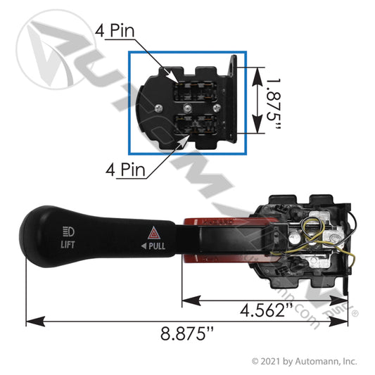 577.46013 - Turn Signal Freightliner(SWITCH INTERMITENTE FREIGHTLINER) 8C