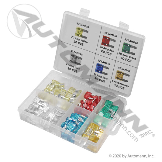 577.AMF100-KT - Mini Blade Fuse Assortment 100pc