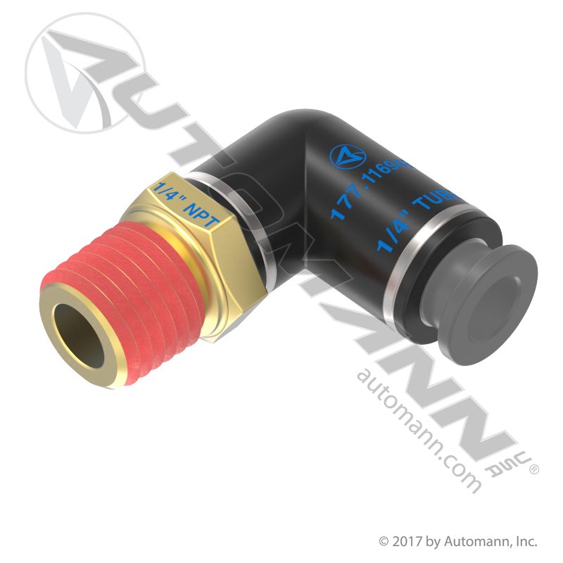 177.11694B - PLC Swivel Male Elbow 1/4 X 1/4in (T5)