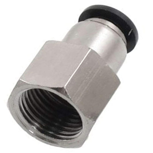 Connect Fittings 1/4 Inch OD 1/4 NPT Female Air Line Connectors Straight Quick Connect 10 Pack