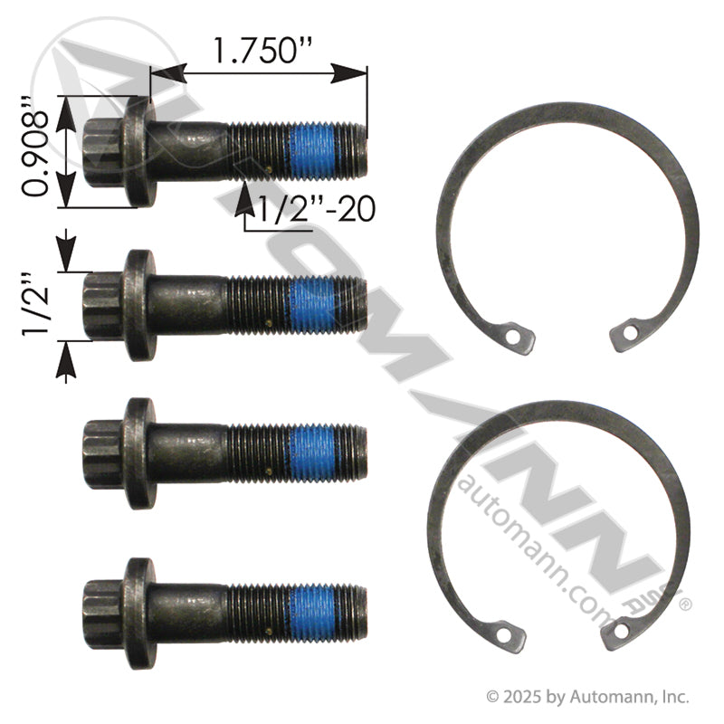 752.122KIT - Hold Down Kit for 752.1220R/1225R (T6)