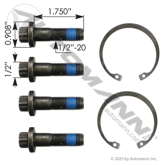 752.122KIT - Hold Down Kit for 752.1220R/1225R (T6)