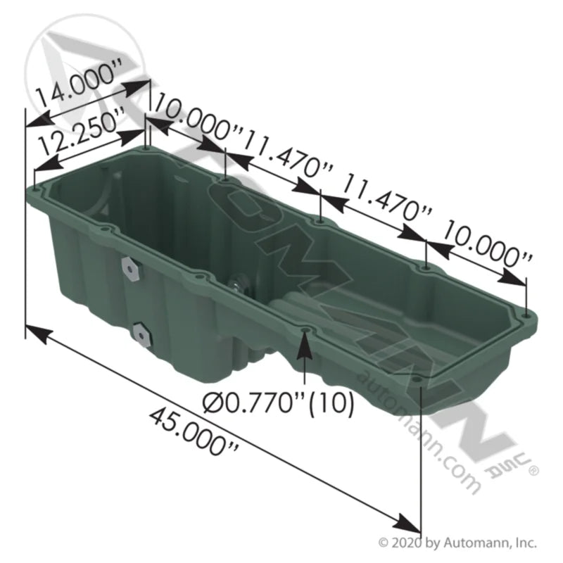 802.23283 - Oil Pan Detroit Diesel Series 60