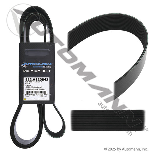 822.A120842 Poly Rib Serpentine Belt (T4)