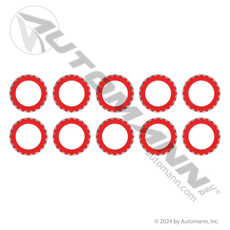 830.52312R-10 - AC Stat Seal Gasket No 12 Red