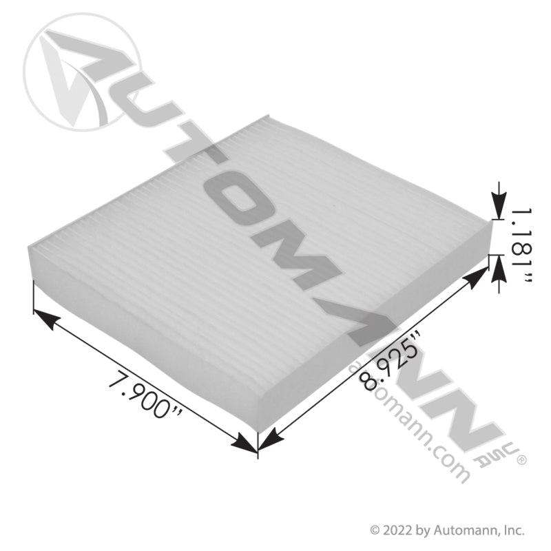 830.61009BB - Cabin Air Filter Kenworth Peterbilt IHC (2025 PETERBILT 579 MAINTENANCE) (1D)