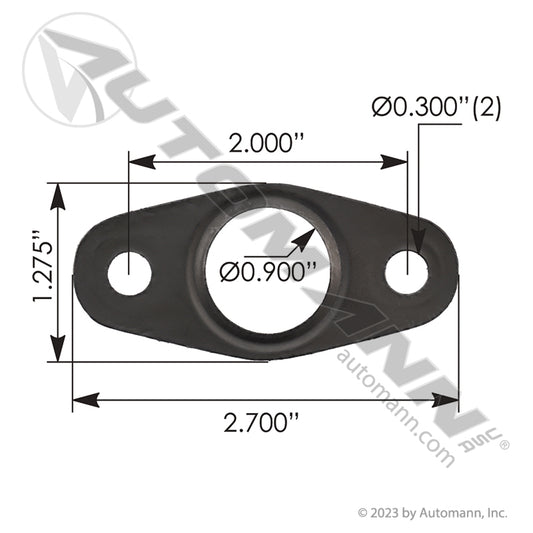 840.23080GEL - Turbo Oil Return Gasket Detroit Diesel DD5/DD8/DD13/DD15/DD16 EPA10/GHG14/GHG17/GHG21(T2)