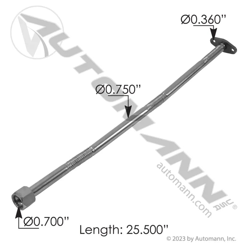 840.T23038 - Turbo Oil Drain Line Detroit Series 60 12.7L