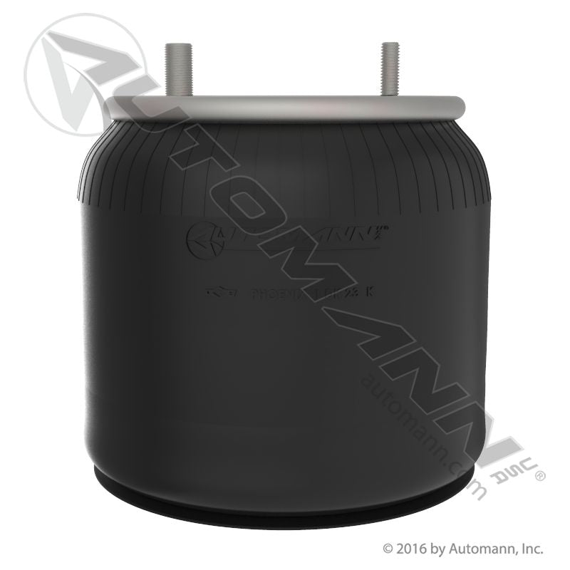 WA01-9082C Rolling Lobe Air Spring with Aluminum Base (Hendrickson Trailer, Hutch, Kelderman, Kwik-Loc, Reyco Granning, Ridewell, SAF Holland/Neway, Watson and Chalin) (TRA3)