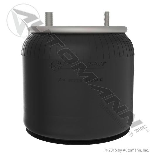WA01-9082C Rolling Lobe Air Spring with Aluminum Base (Hendrickson Trailer, Hutch, Kelderman, Kwik-Loc, Reyco Granning, Ridewell, SAF Holland/Neway, Watson and Chalin) (TRA3)