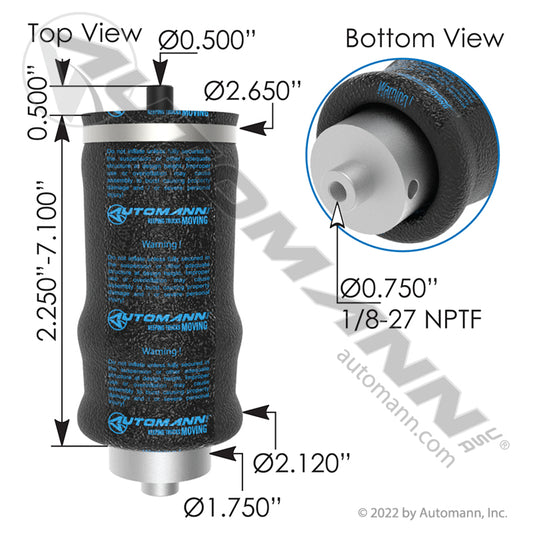 ABSZ70-214 - Air Spring Cabin Freightliner (10D)